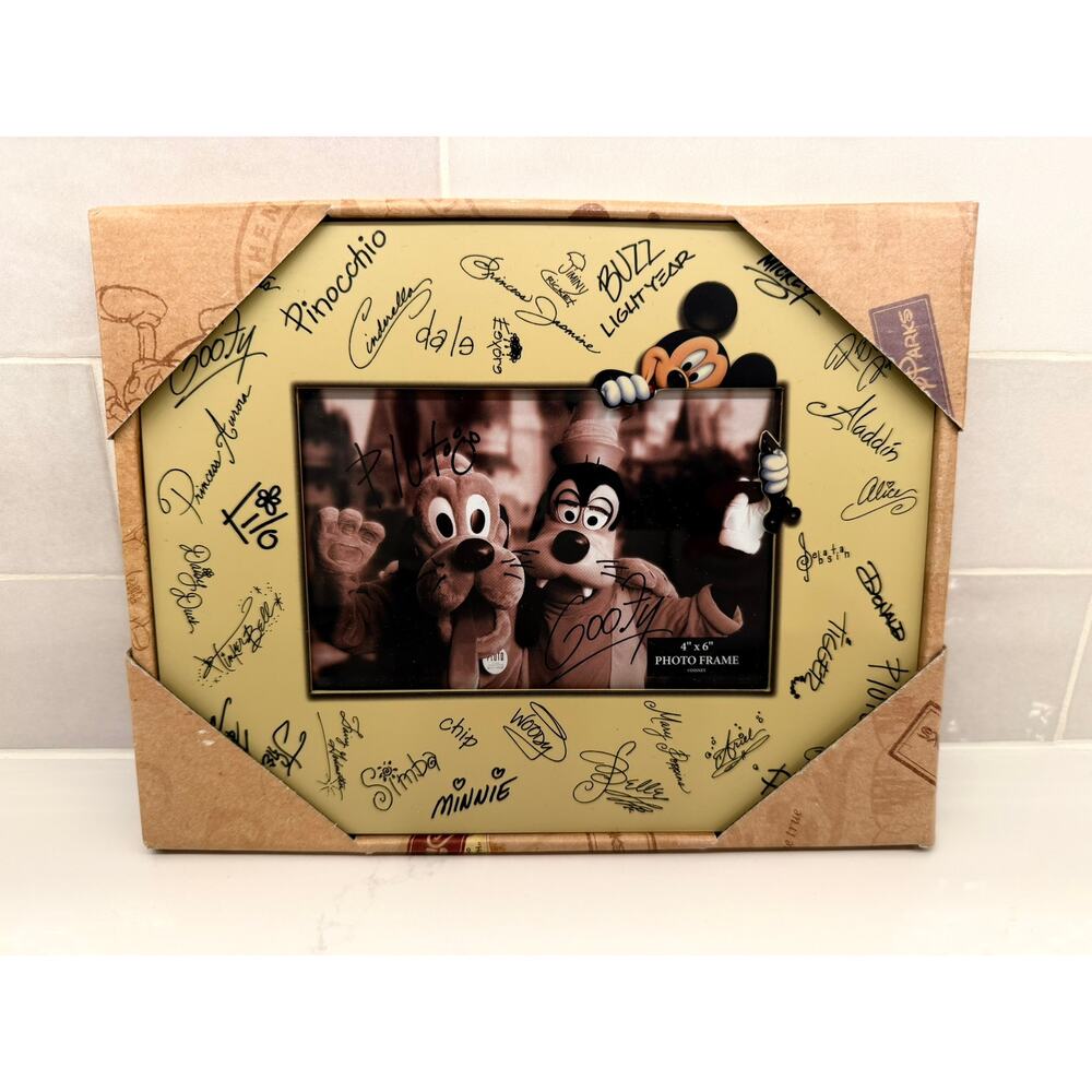 Disney‎ Parks 4x6 Character Signature Picture Frame New Mickey Mouse